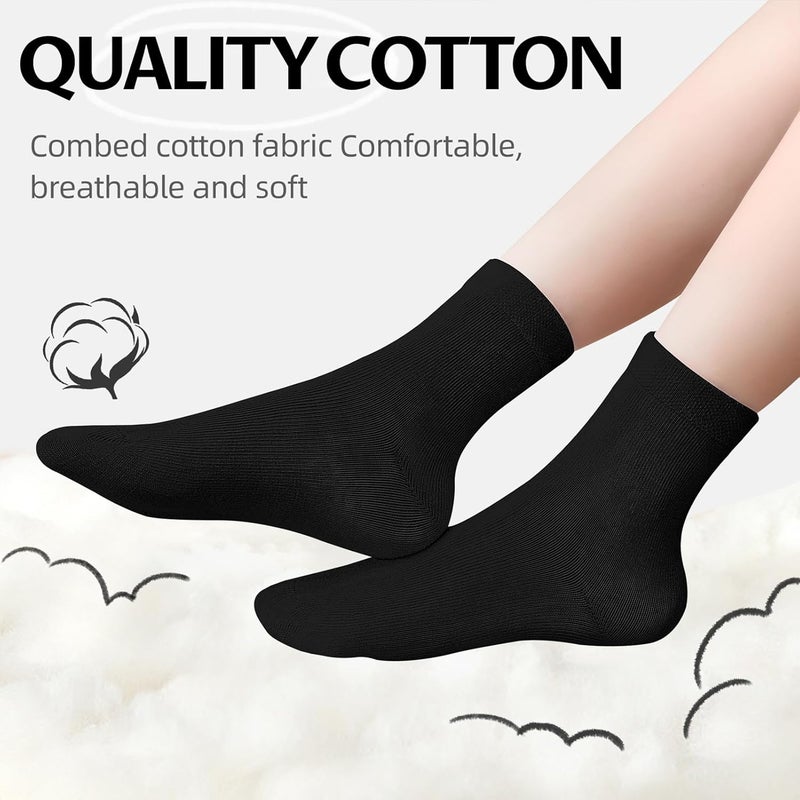 Lainlight Store 6 Pack Kids Socks Girls Socks for School Uniform Soft Cotton Seamless Toe Athletic Crew Socks - Image 3